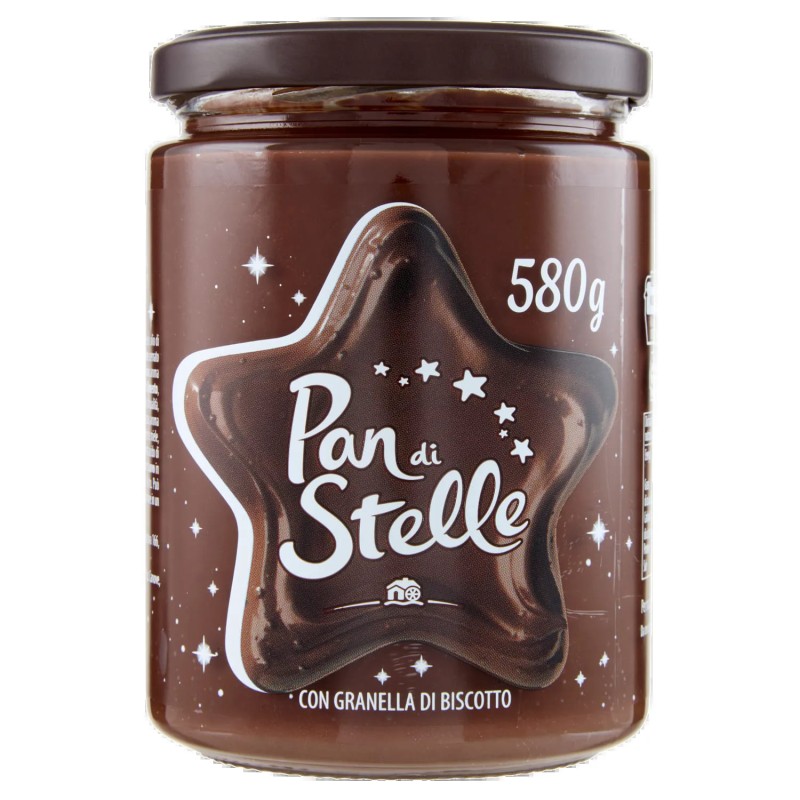 Pan di Stelle Crema al Cacao Nocciole e Granella di Biscotto 580gr
