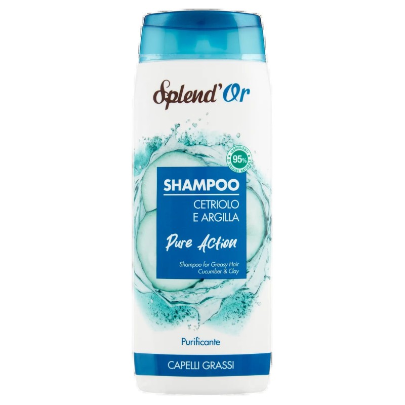Splend'Or Shampoo Cetriolo e Argilla Pure Action Purificante 300ml