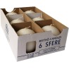 Di Giorgio Candele Sfere Bianche Diametro 6cm 6pz