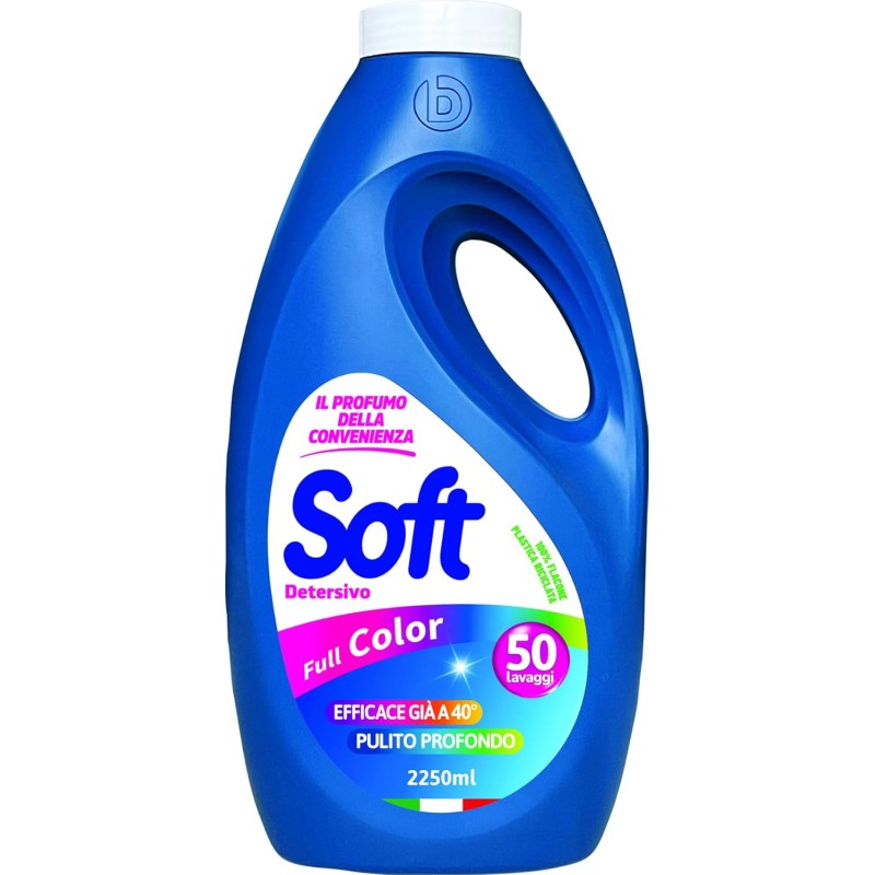 Soft Liquido Lavatrice Full Color 50 Misurini 2250ml