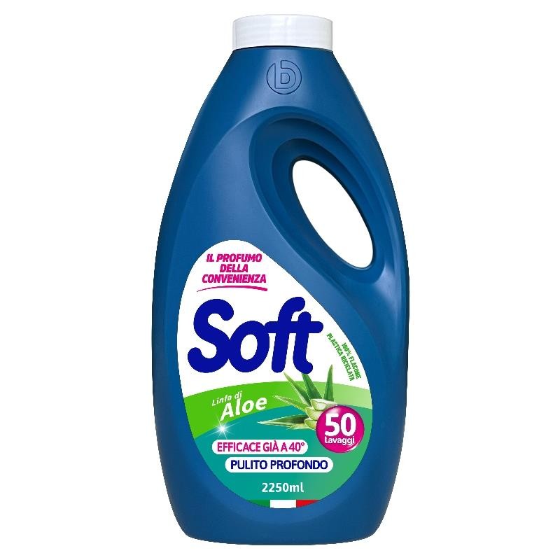 Soft Liquido Lavatrice Aloe Vera 50 Misurini 2250ml