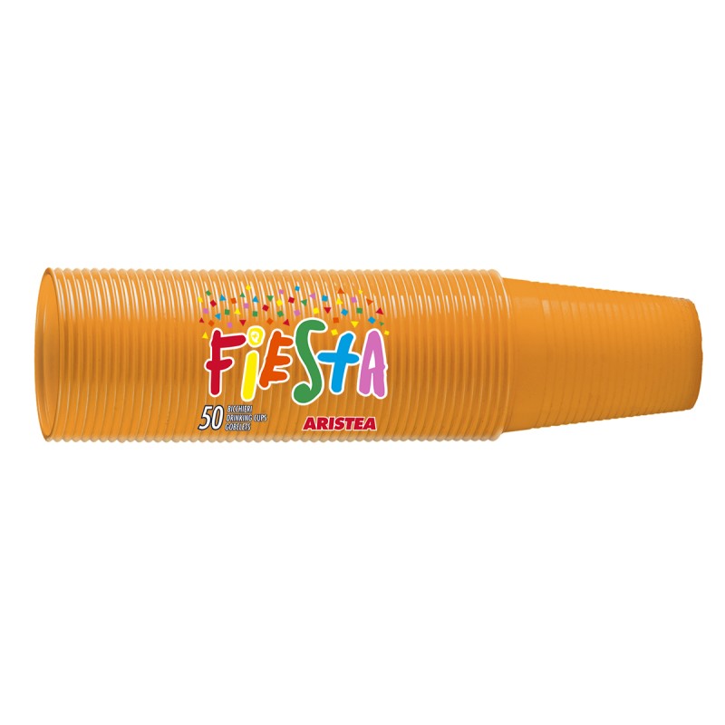 Aristea Fiesta Bicchieri Arancio 200cc 50pz