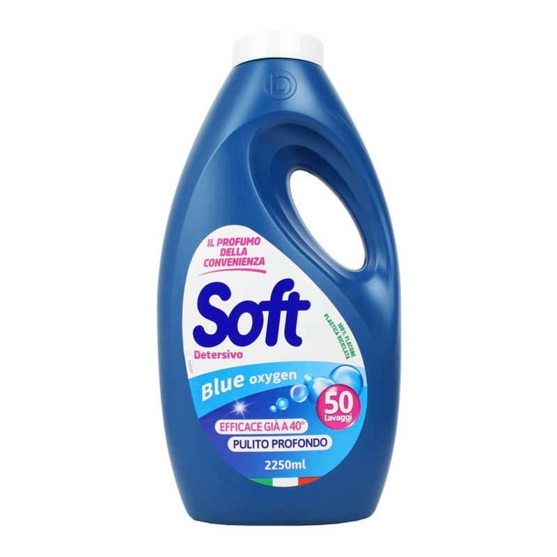 8003640022052 Soft Liquido Lavatrice Blue Oxygen 50 Misurini 2250ml