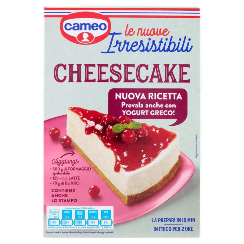 Cameo le nuove Irresistibili Cheesecake 217gr