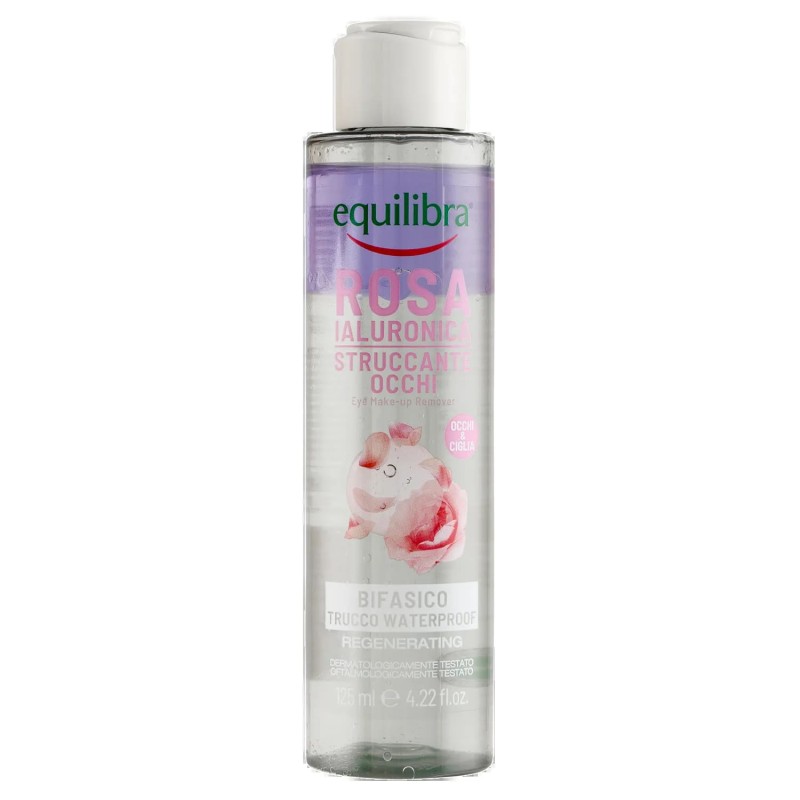 Equilibra Struccante Occhi Bifasico Rosa Ialuronica 125ml