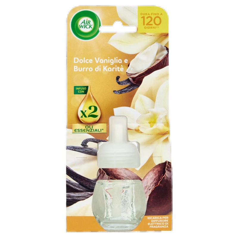 Air Wick Elettrico Ricarica Dolce Vaniglia e Burro di Karitè 19ml