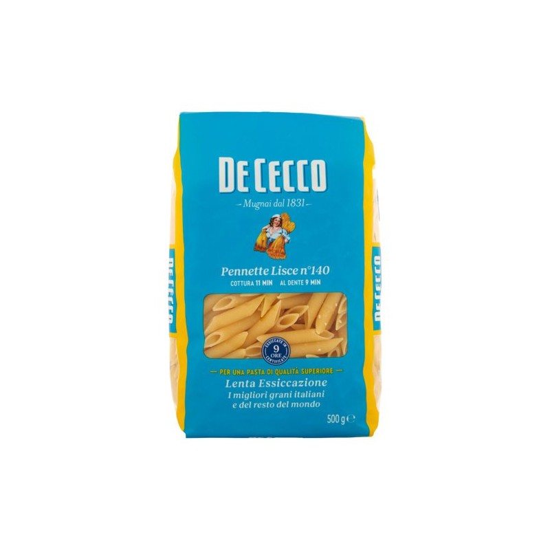 De Cecco 140 Pennette Lisce 500gr