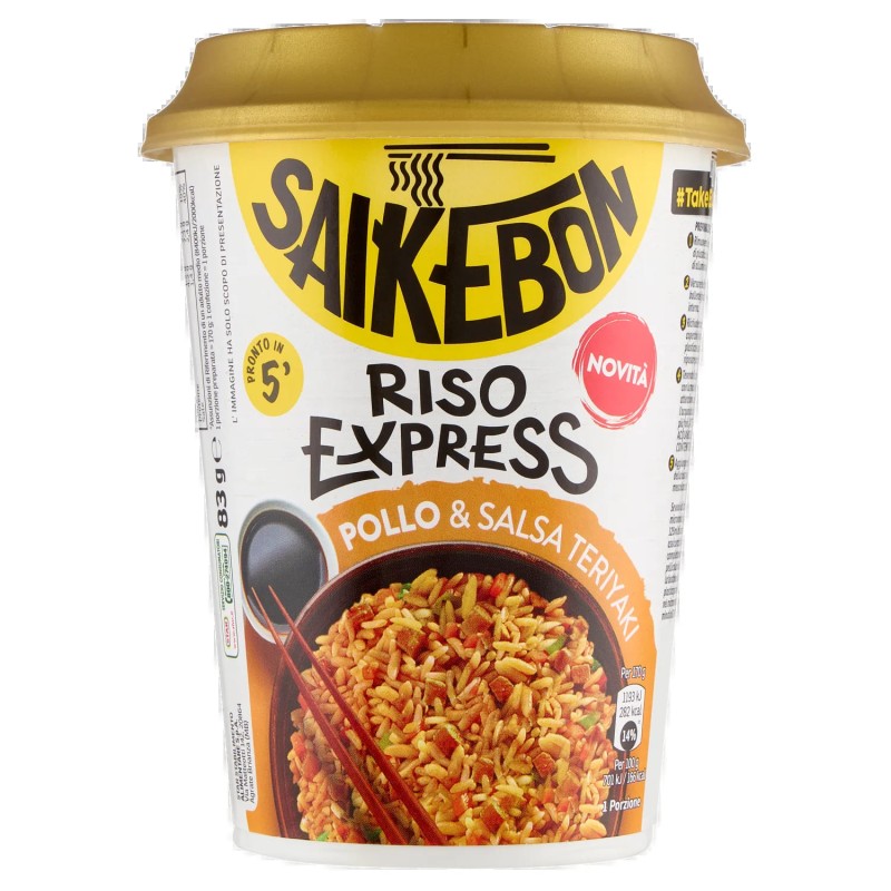 Saikebon Riso Express Pollo & Salsa Teriyaki 83gr