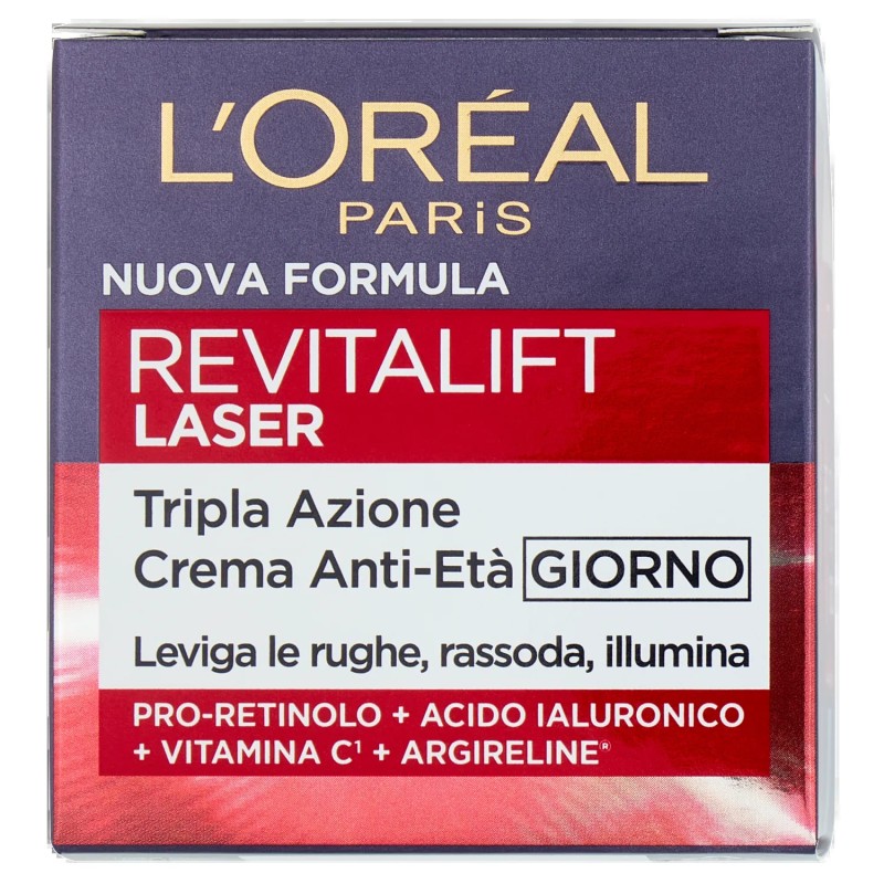 L'Oréal Crema Revitalift Laser Tripla Azione Anti-Età Giorno 50ml