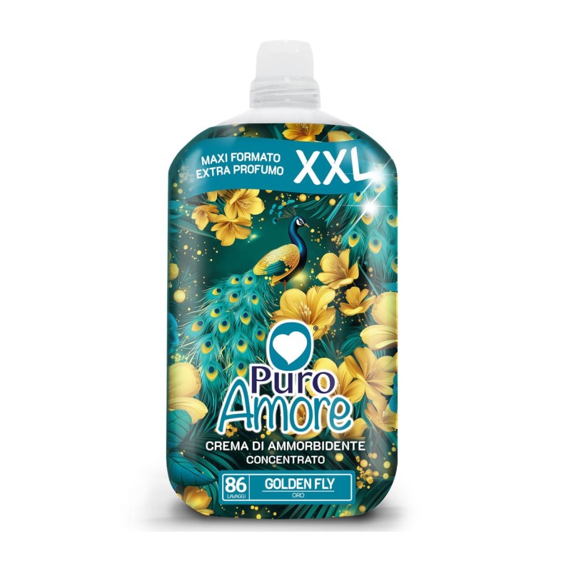 Puro Amore Ammorbidente Concentrato Golden Fly Oro 86 Misurini 1806ml