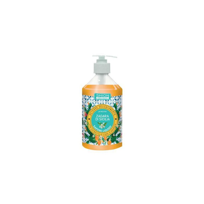 Shion Bagno Sapone Liquido Zagara di Sicilia Con Erogatore 500ml