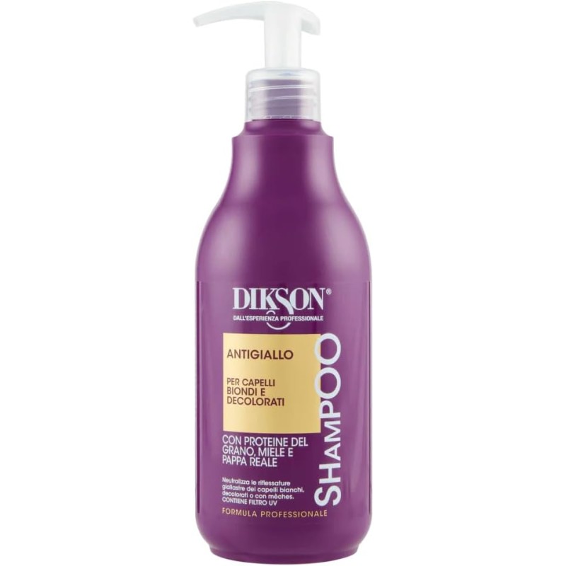 Dikson Shampoo Antigiallo Per Capelli Biondi e Decolorati 500ml