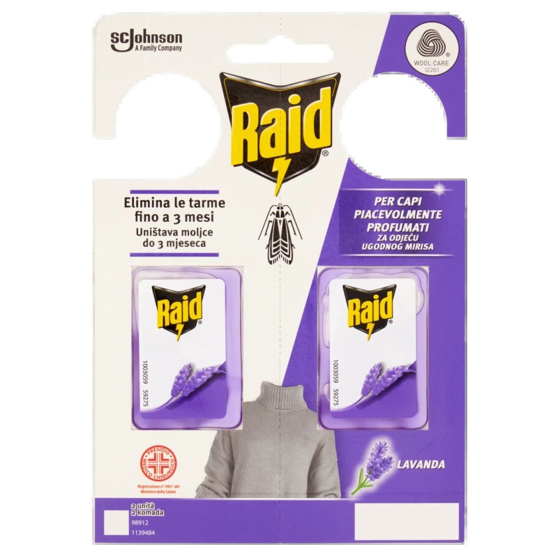 Raid Tarme Molii Lavanda New 2x3gr