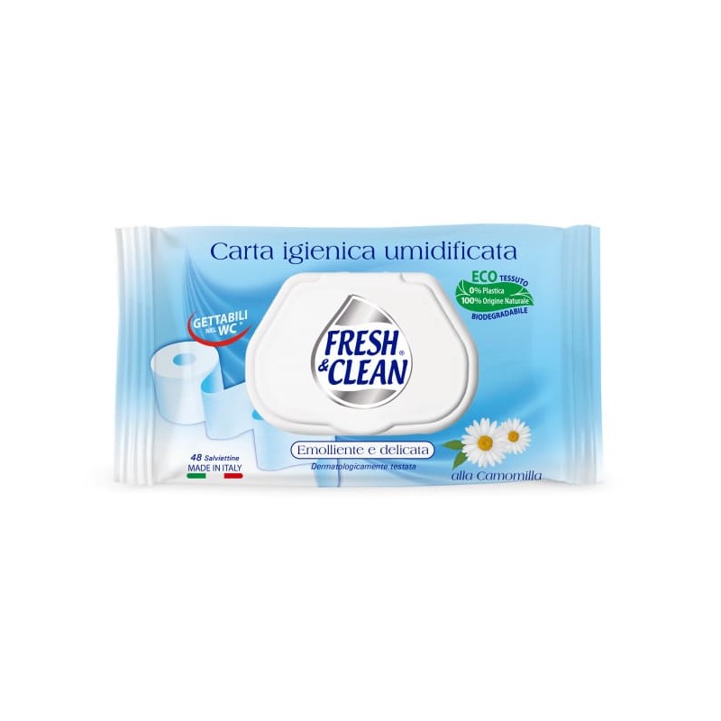 Fresh & Clean Carta Igienica Umidificata 12pz