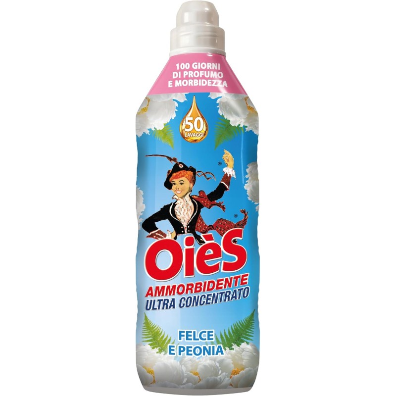 Oiès Ammorbidente Ultra Concentrato Felce e Peonia 50 Misurini 1000ml