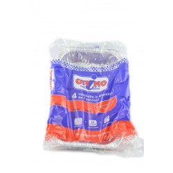 8021719001012Ottimo Vaschette Alluminio 2 Porzioni Senza Coperchio 4pz
