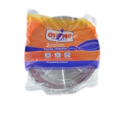 8021719001074Ottimo Contenitori Alluminio Forma Torta Media 2pz