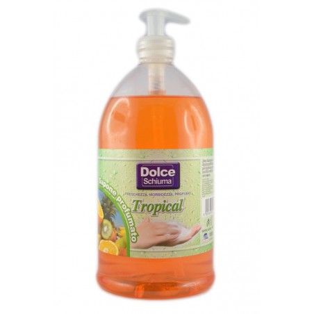 8009368600121Dolce Schiuma Sapone Liquido Tropical Con Dispenser 1lt