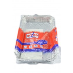 8021719001128Ottimo Vaschette Alluminio 6 Porzioni Con Coperchio 2pz