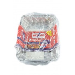 8021719141367Ottimo Vaschette Alluminio 5 Porzioni Alta Con Coperchio 2pz