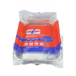 8021719001135Ottimo Vaschette Alluminio 8 Porzioni Con Coperchio 2pz