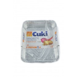 8003980090216Cuki Vaschette Alluminio Doppia Forza R75 - 4 Porzioni 4pz