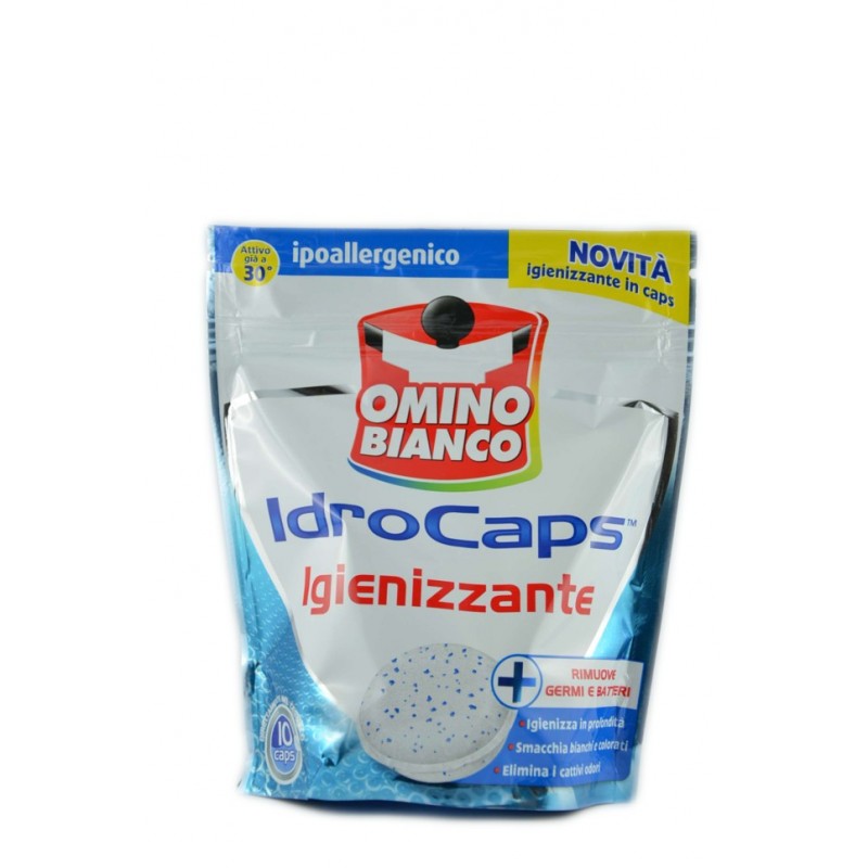 Omino Bianco Additivo Idrocaps + Igienizzante 10pz