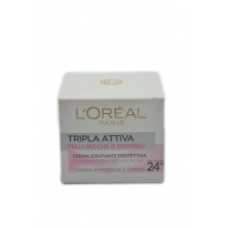 8001980116721L'oreal Tripla Attiva Pelli Secche O Sensibili Crema Vaso 50ml