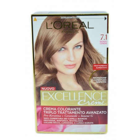 8001980122722L'oreal Excellence Creme N. 7.1 Biondo Cenere