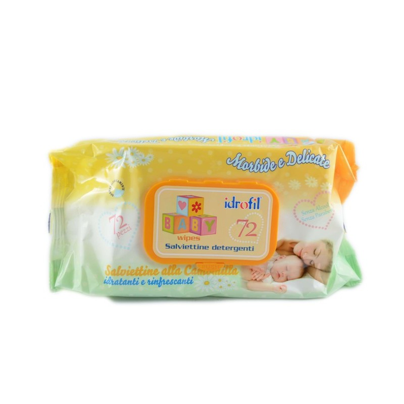 8020255070087Idrofil Baby Salviettine Camomilla Con Apri E Chiudi 100pz