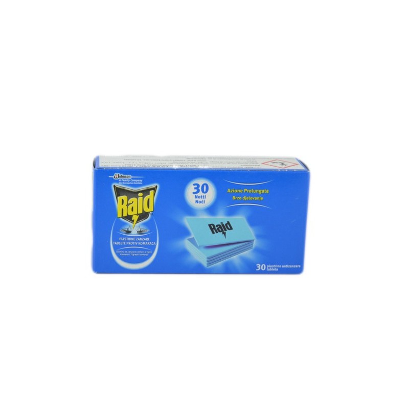 8002030140680Raid Piastrine Zanzare 30pz